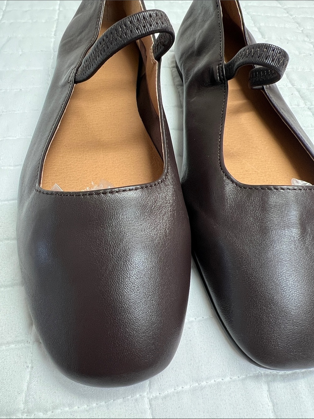 Madewell The Greta Mary Jane Flat in Coffee Bean Brown Size 7 - Picture 10 of 10